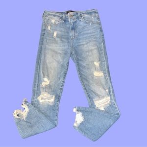 Abercrombie & Fitch High Rise Ankle Jeans